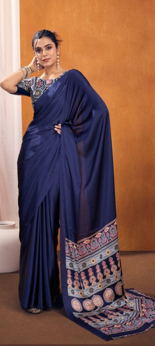 Semi Modal Silk Saree YB121
