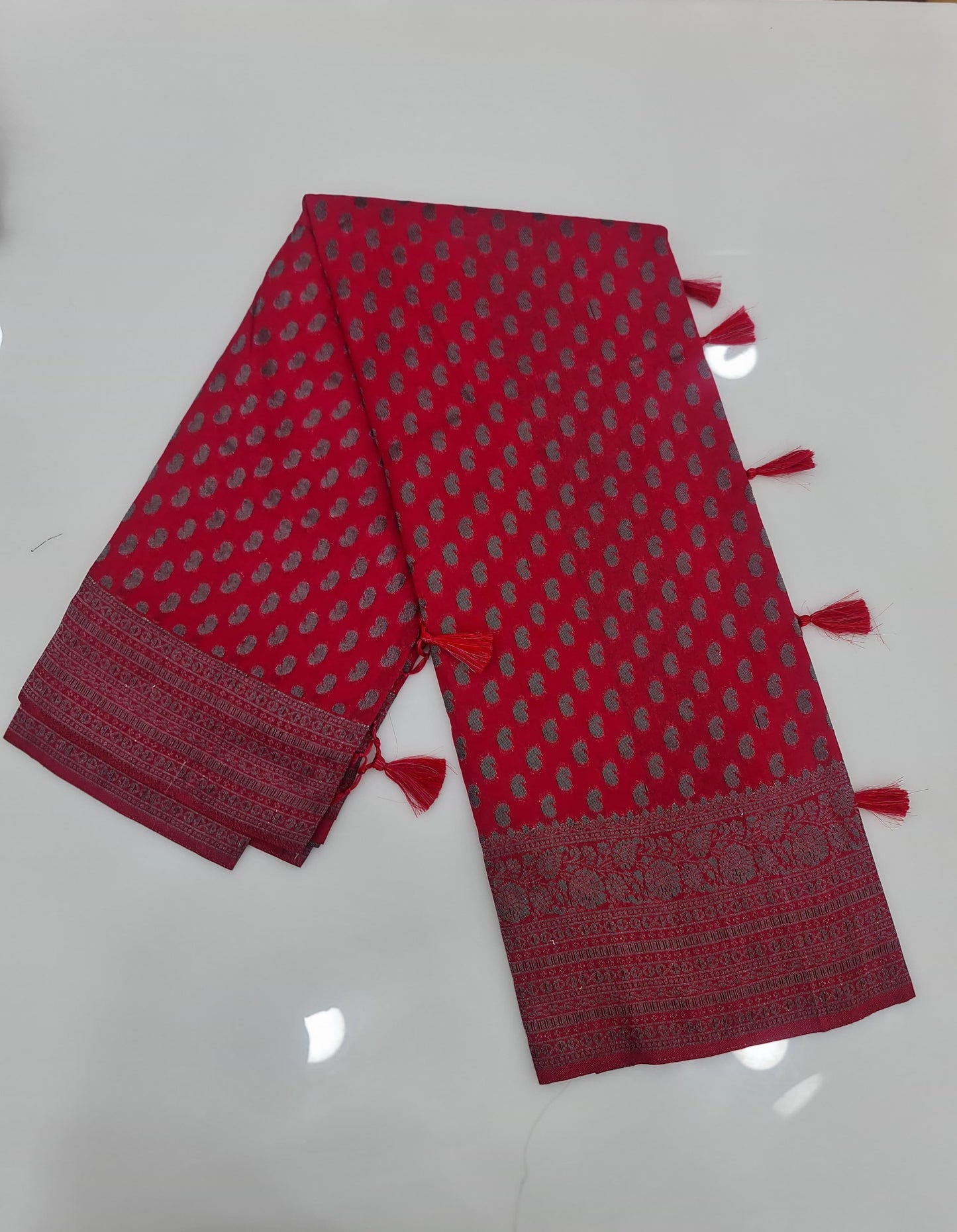 Soft Banarasi Georgette saree 1099/- YB104