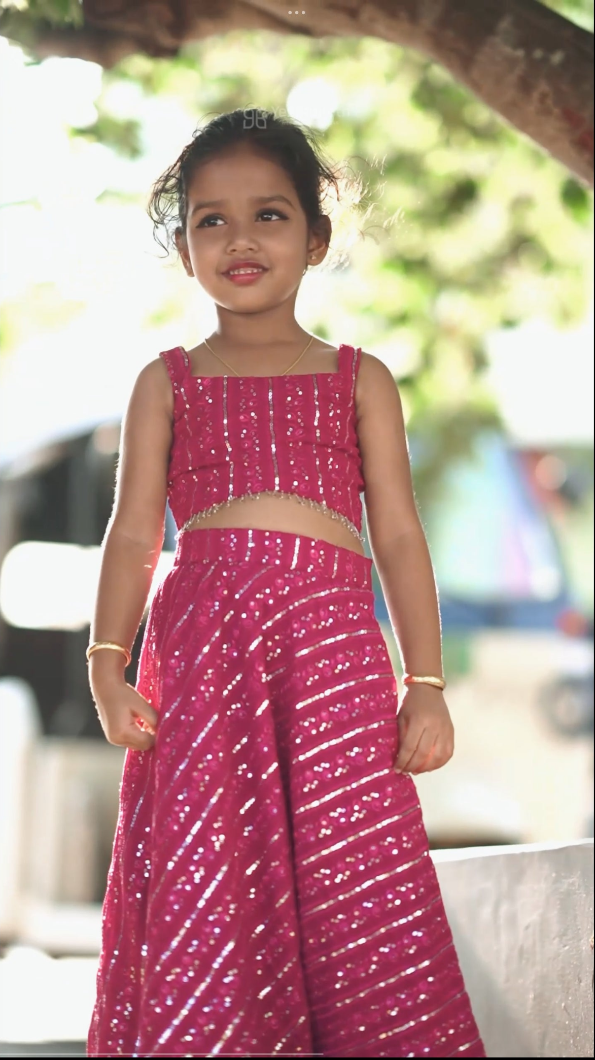 Kids Wear Crop Top And Skirt YB142