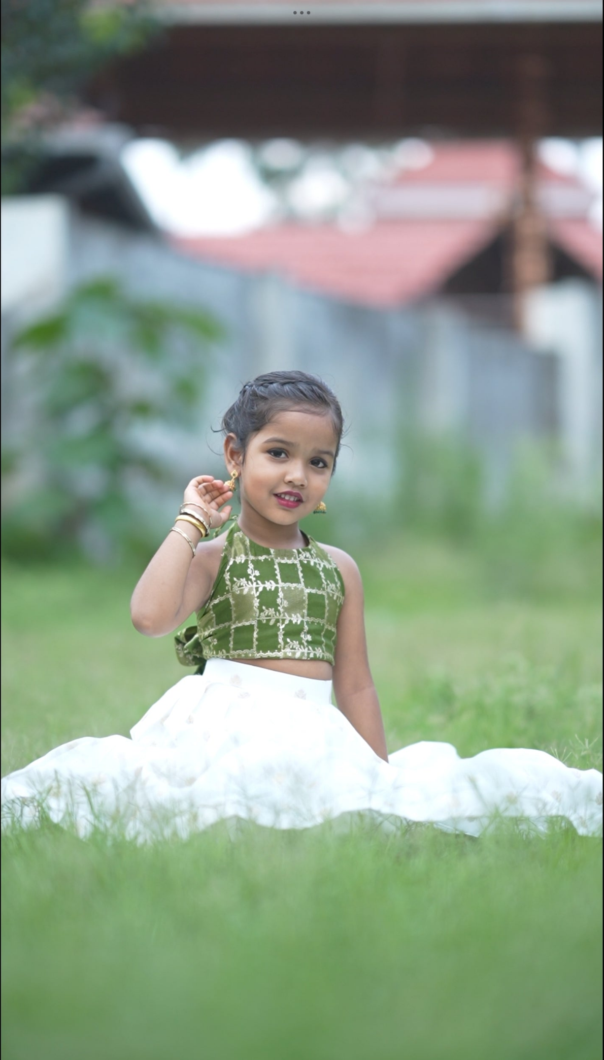 Kids wear Crop Top And Skirt YB143