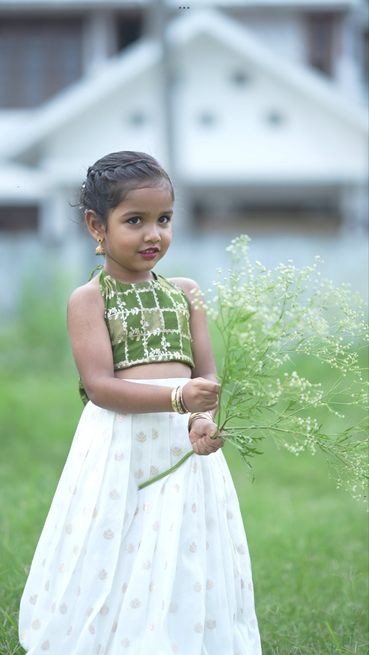 Kids wear Crop Top And Skirt YB143