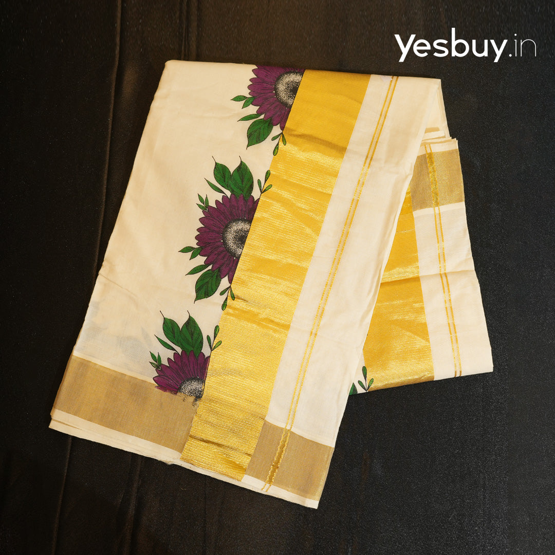 Kuthampully Mural Set Sarees Latest Designs Onam Special