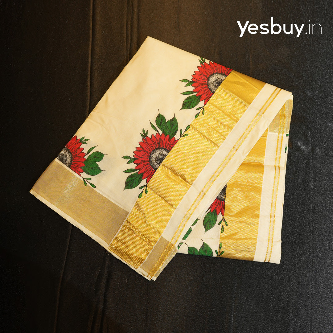 Kuthampully Mural Set Sarees Latest Designs Onam Special