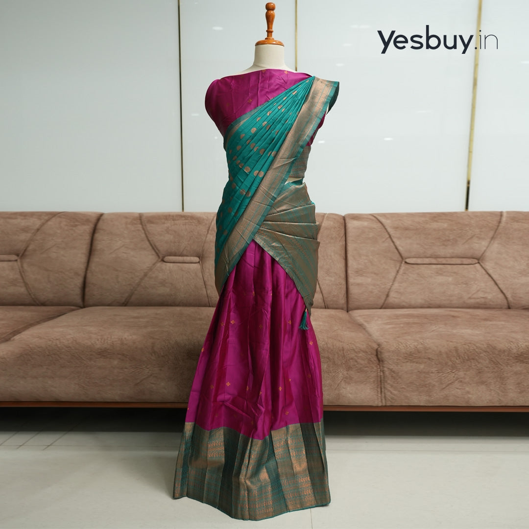 Semi Silk Dhavani Set