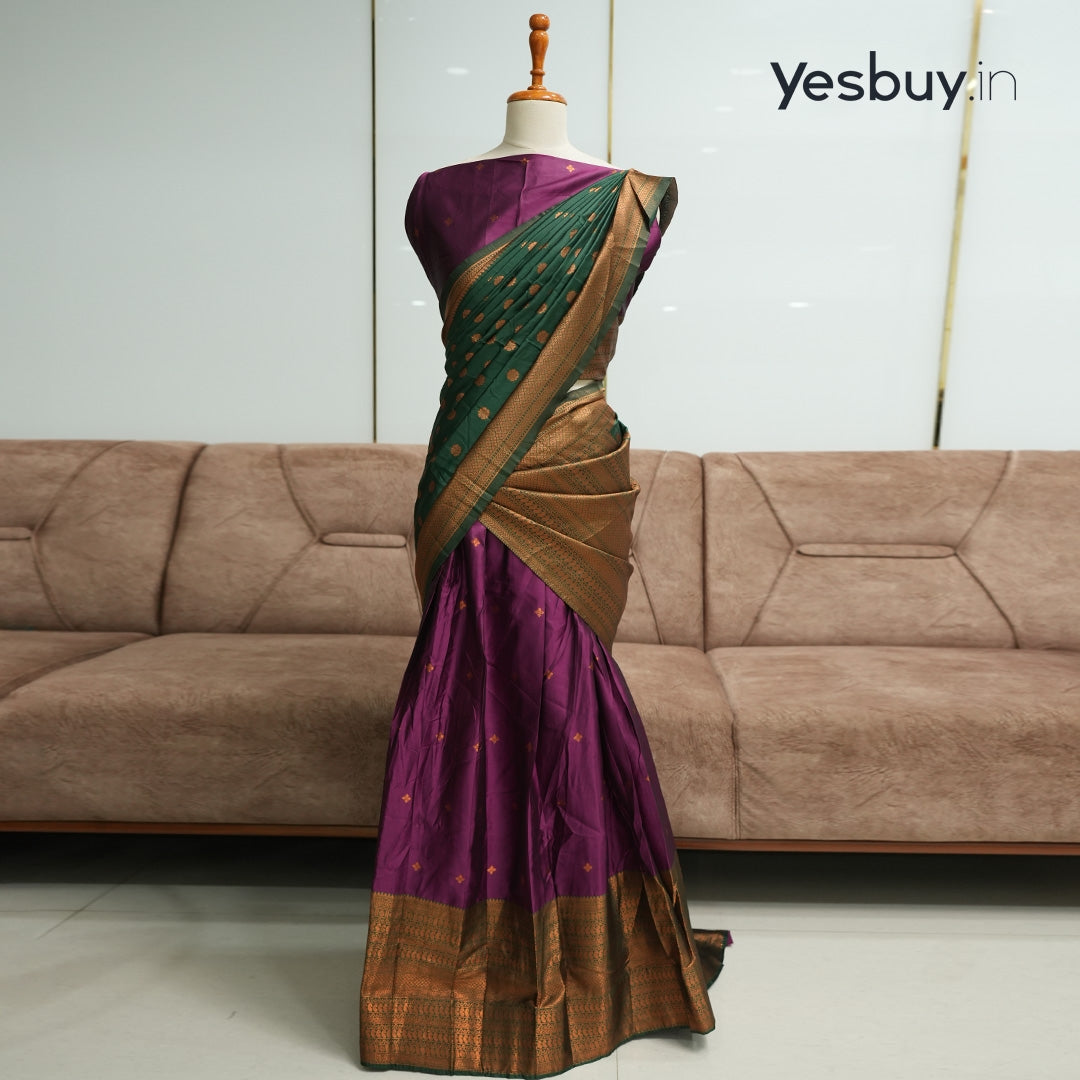 Semi Silk Dhavani Set