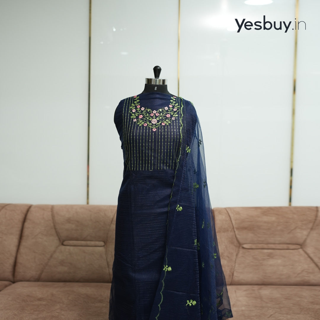 Churidar Material ( With Top, Bottom, Shawl) Set Only 399 - Catalog Chandini Volume 1