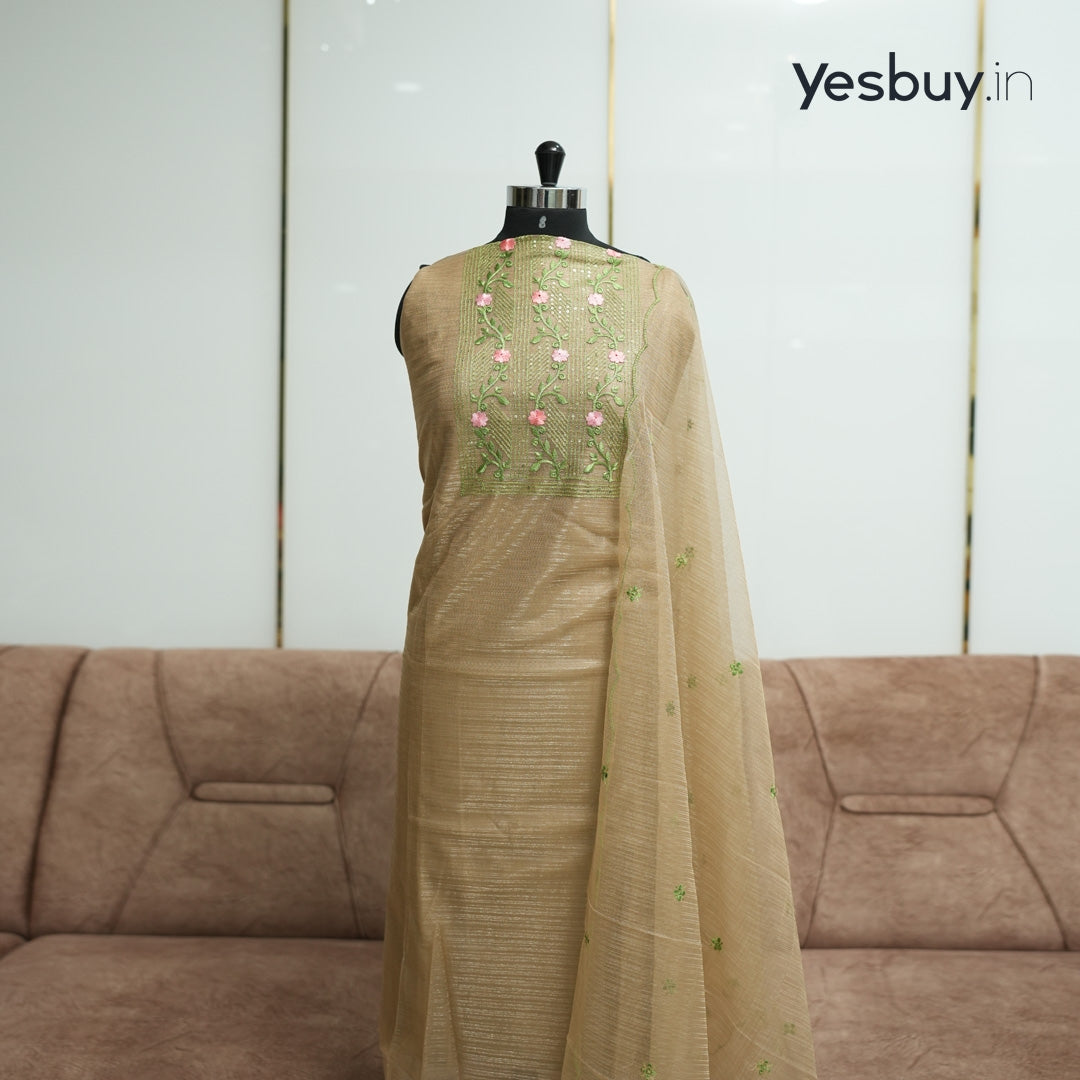 Churidar Material ( With Top, Bottom, Shawl) Set Only 399 - Catalog Chandini Volume 1