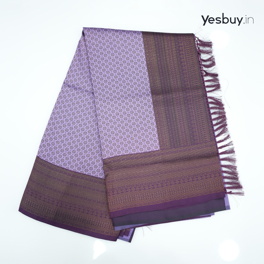 Semi Silk Brocade Saree YB101