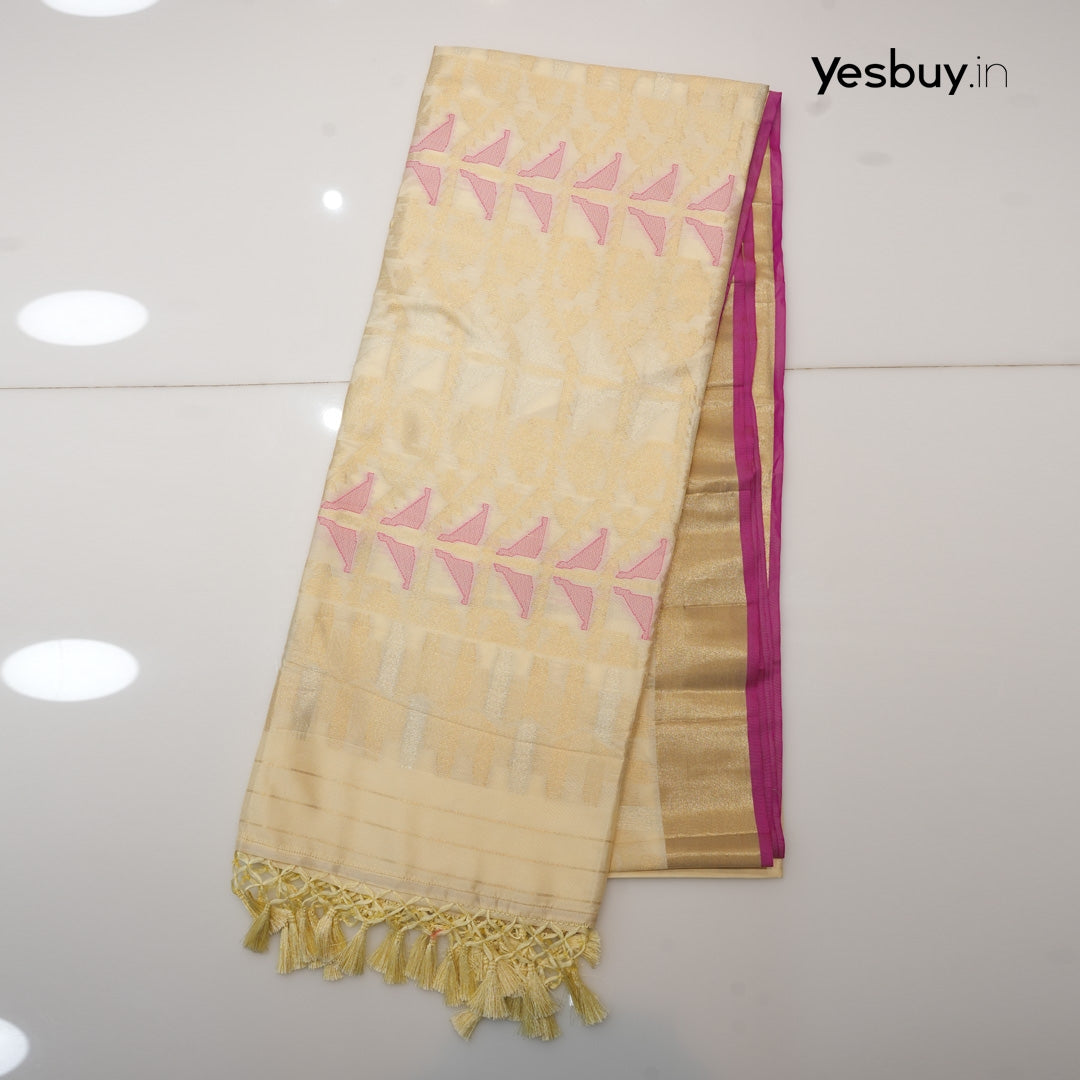 Semi Silk Navaratri Special Saree YB108