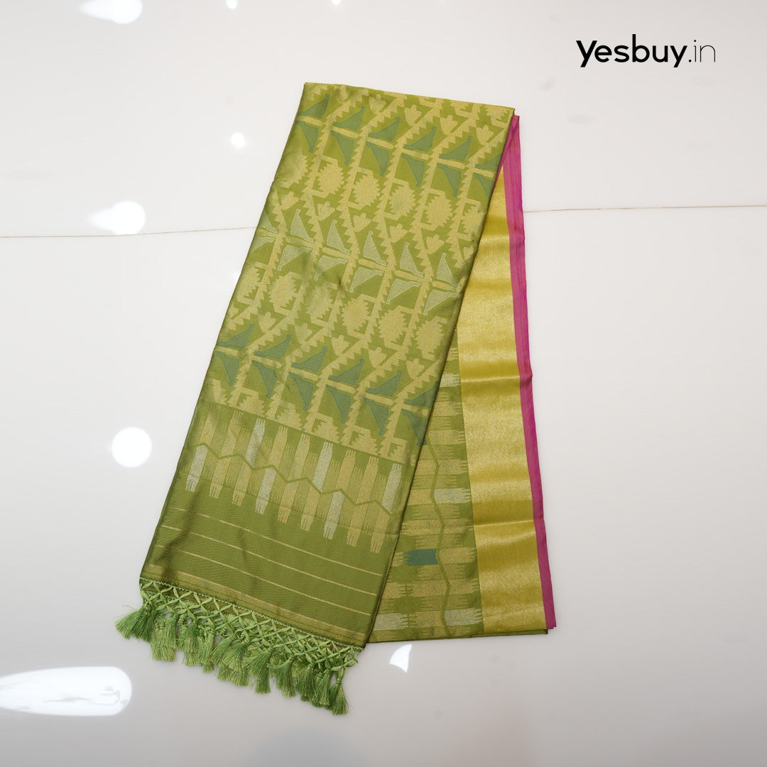 Semi Silk Navaratri Special Saree YB108