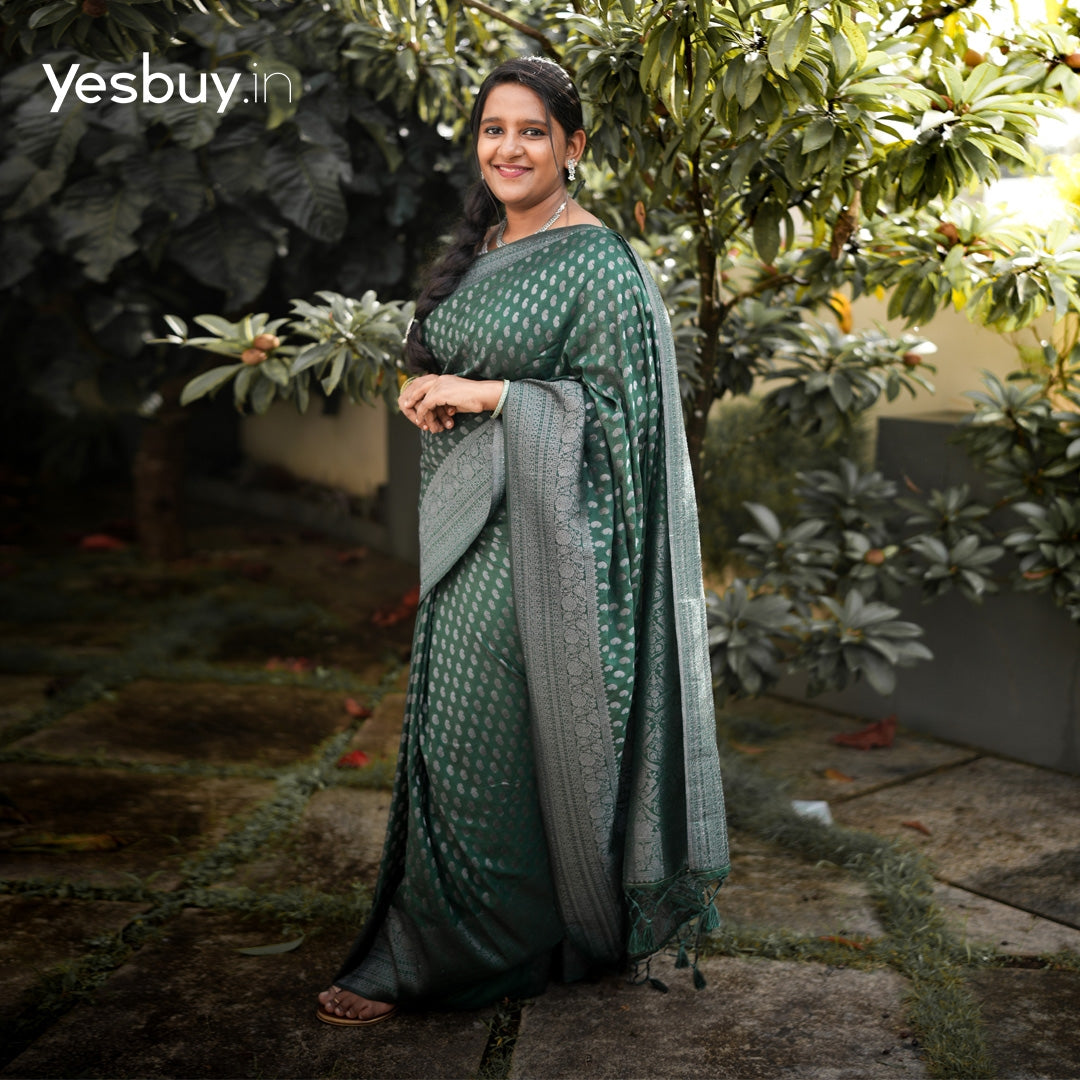 Soft Banarasi Georgette saree 1099/- YB104