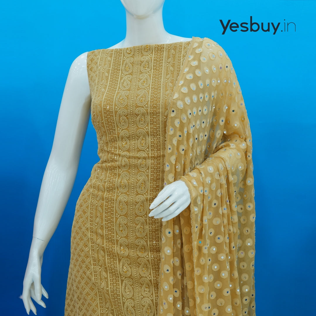 Georgette Lucknowi Chikankari Work salwar suite YB118