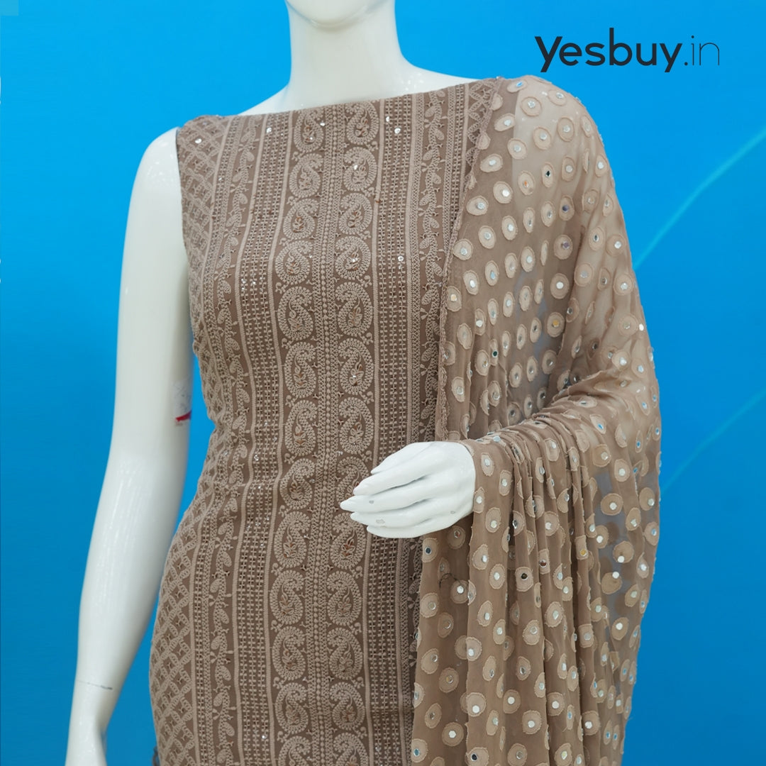 Georgette Lucknowi Chikankari Work salwar suite YB118