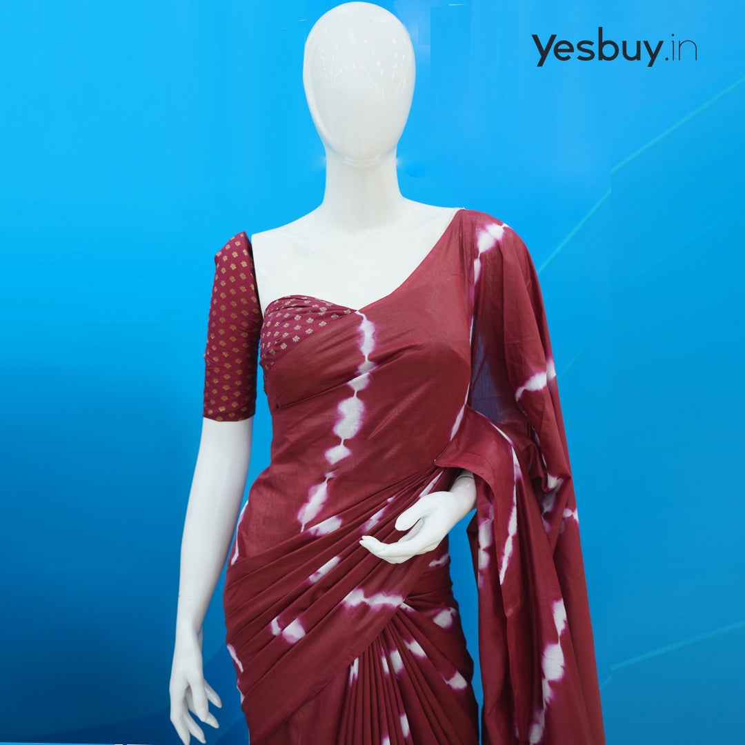Cambric Cotton Saree YB125