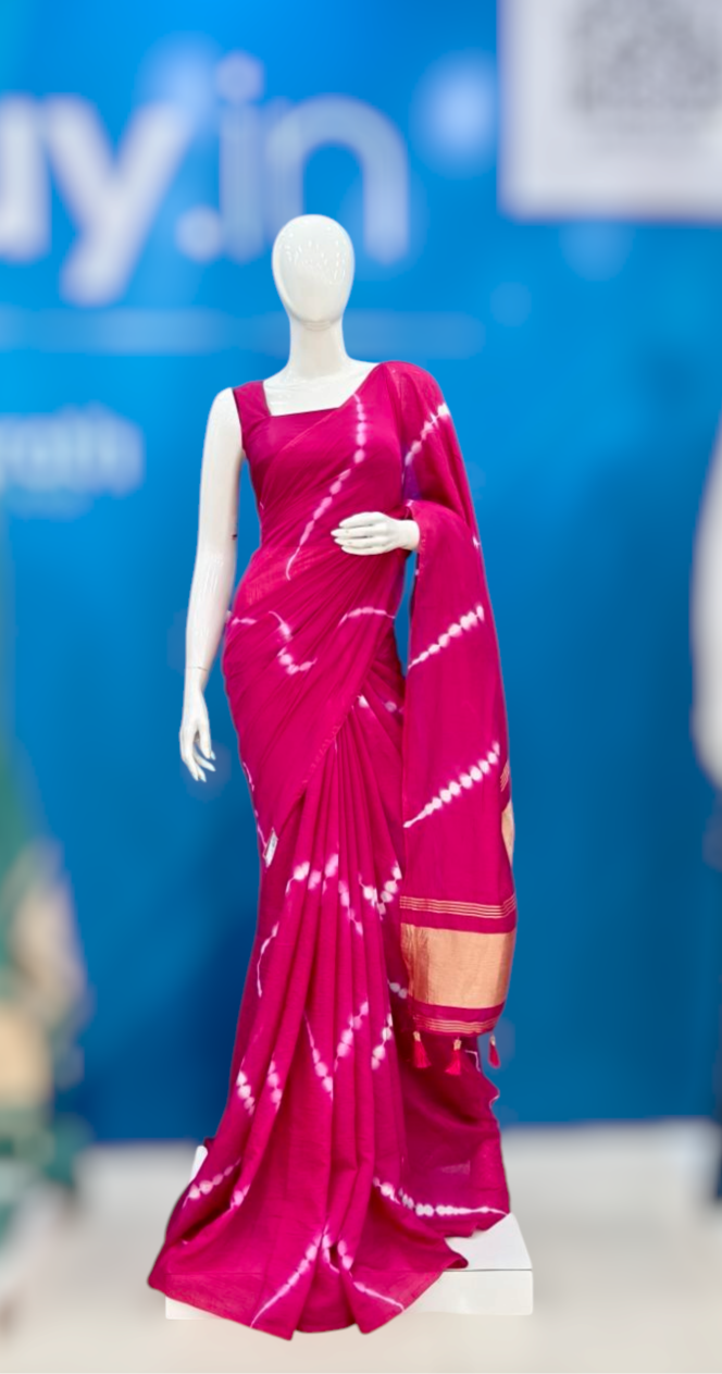 Cambric Cotton Saree YB125