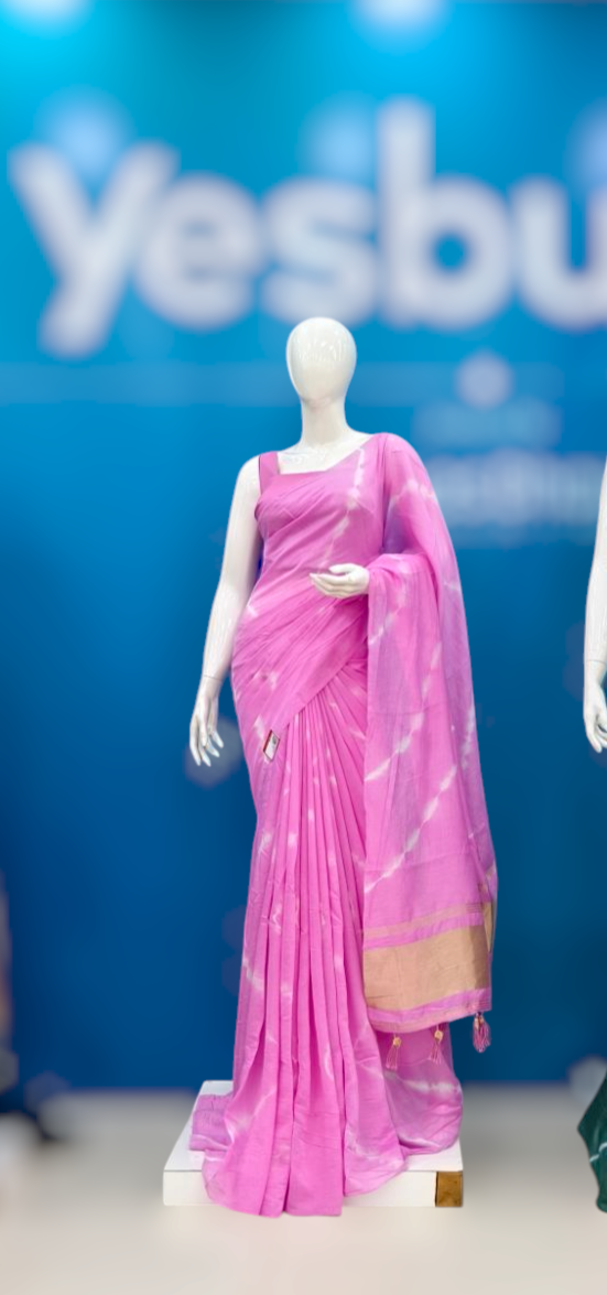 Cambric Cotton Saree YB125