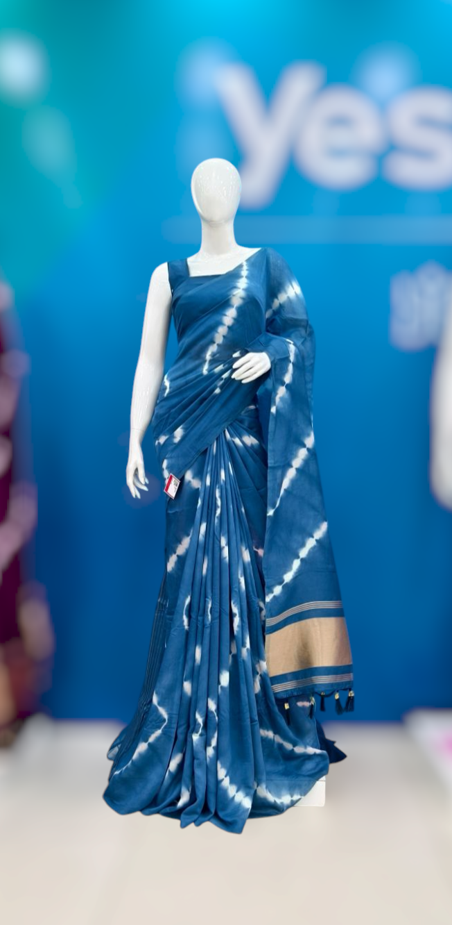 Cambric Cotton Saree YB125