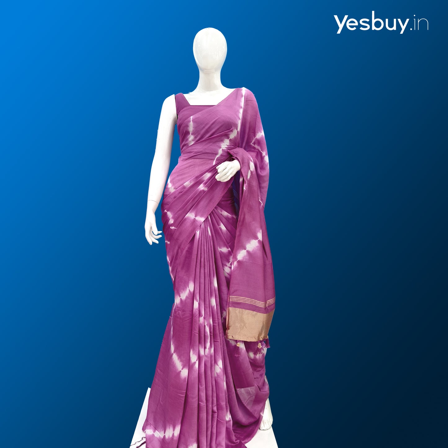 Cambric Cotton Saree YB125