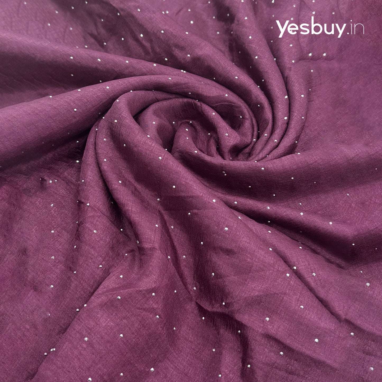 Vijithra Silk Swarovski Crystal Stone Saree