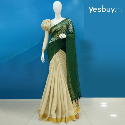 Kerala Set Fusion Saree