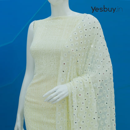 Georgette Lucknowi Chikankari Work salwar suite YB118