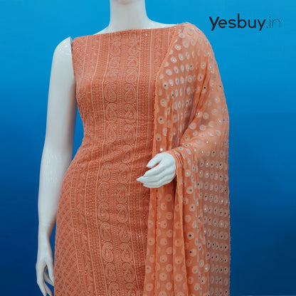 Georgette Lucknowi Chikankari Work salwar suite YB118