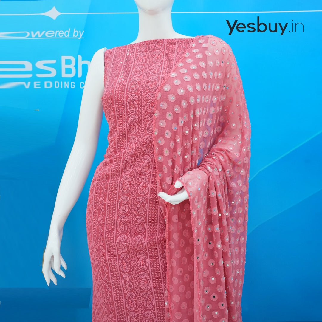 Georgette Lucknowi Chikankari Work salwar suite YB118