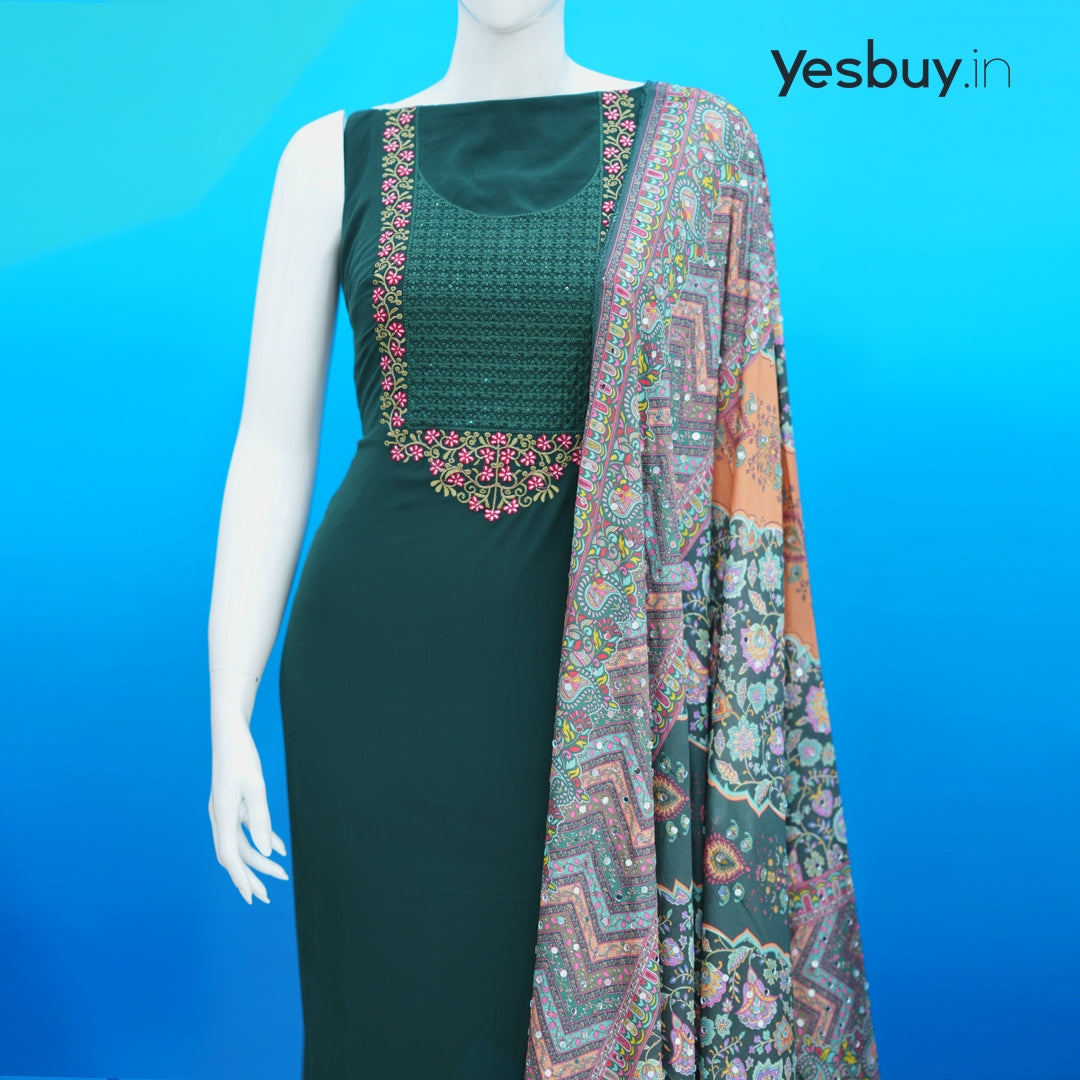 Salwar Suit With Pakistani Dupatta YB119 , 799/-