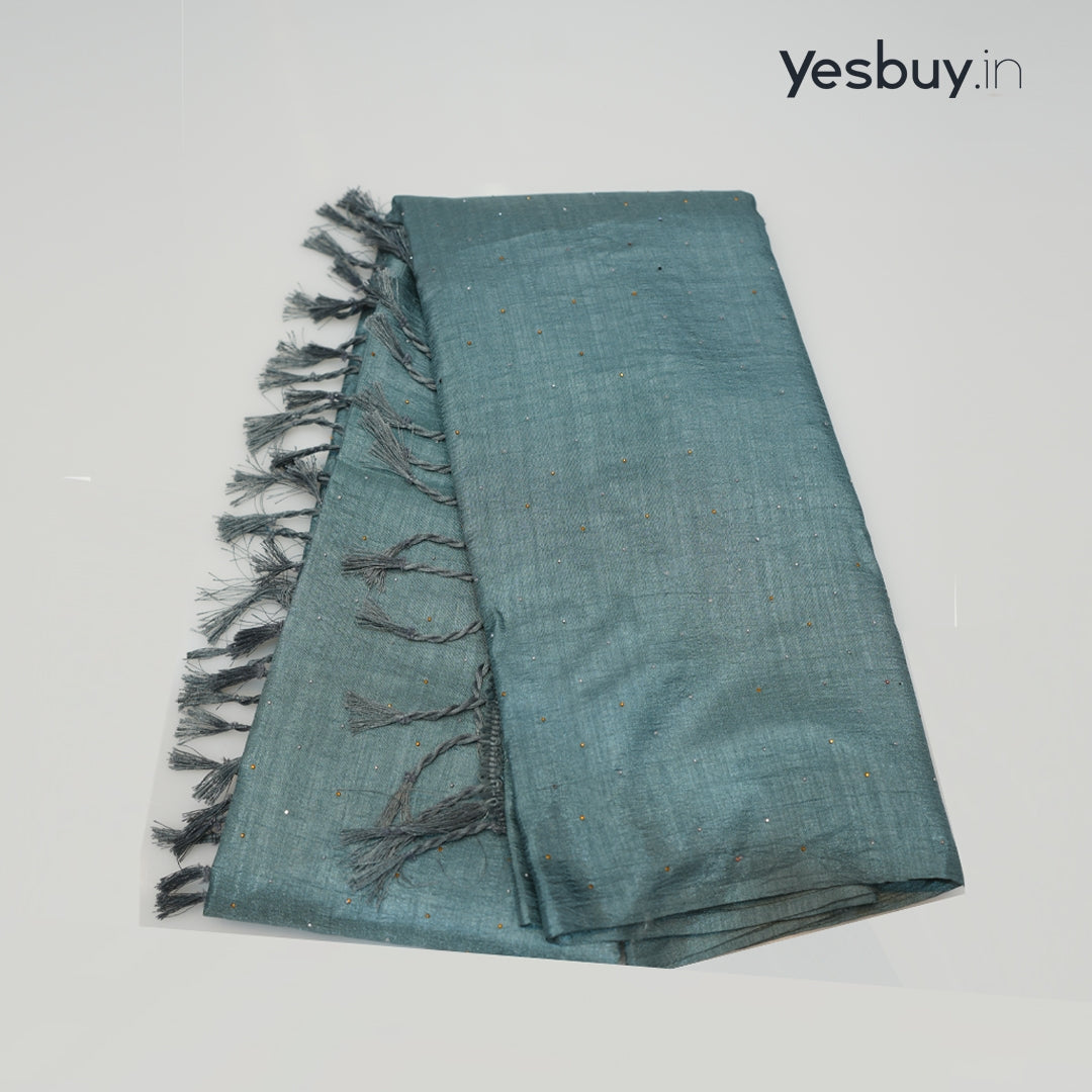 Vijithra Silk Swarovski Crystal work Saree 349/-