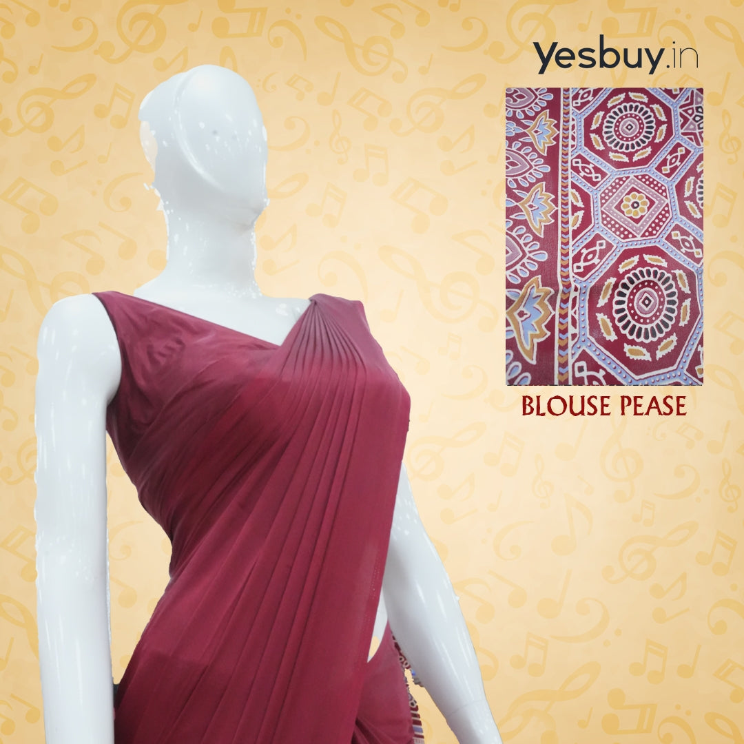 Semi Modal Silk Saree YB121