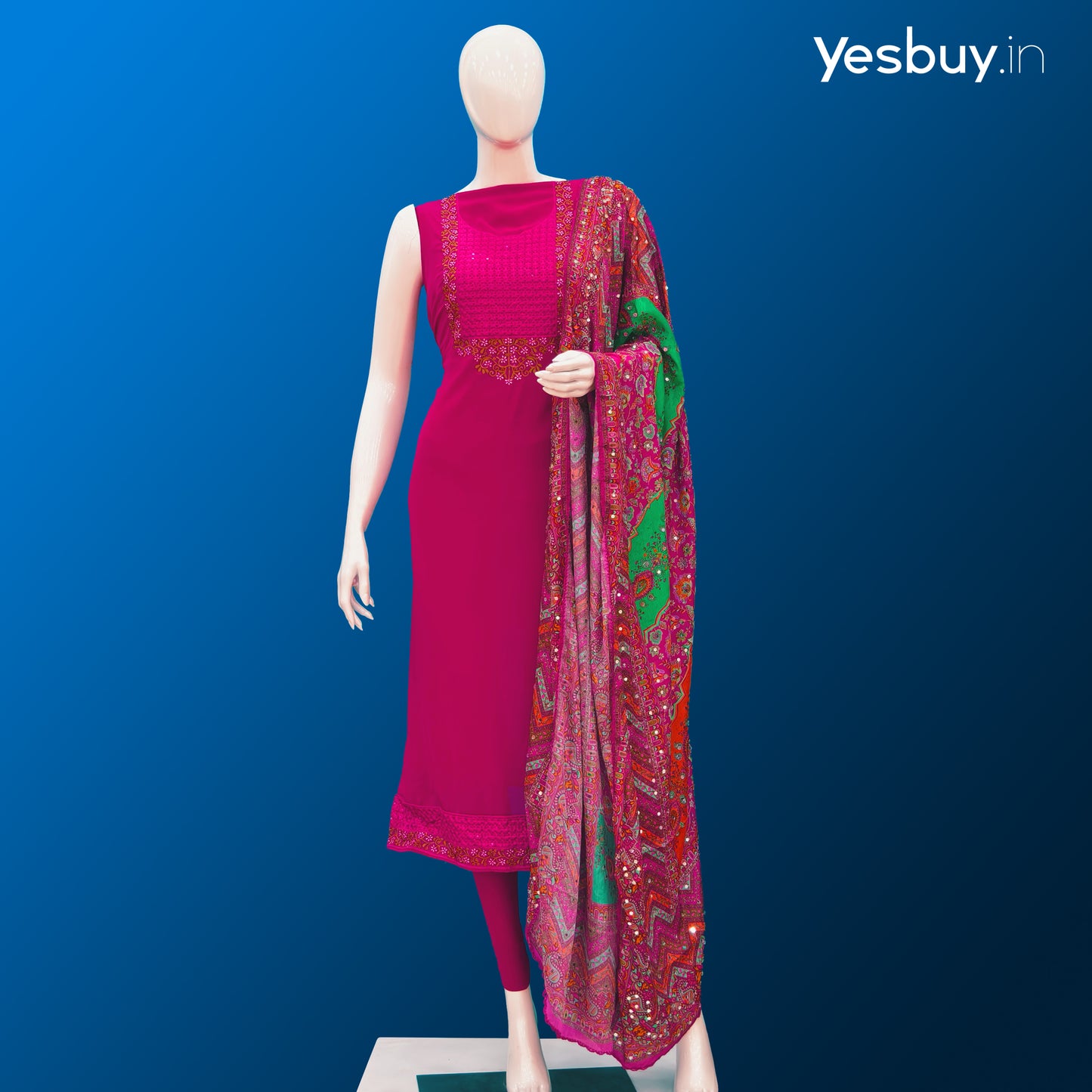Salwar Suit With Pakistani Dupatta YB119 , 799/-