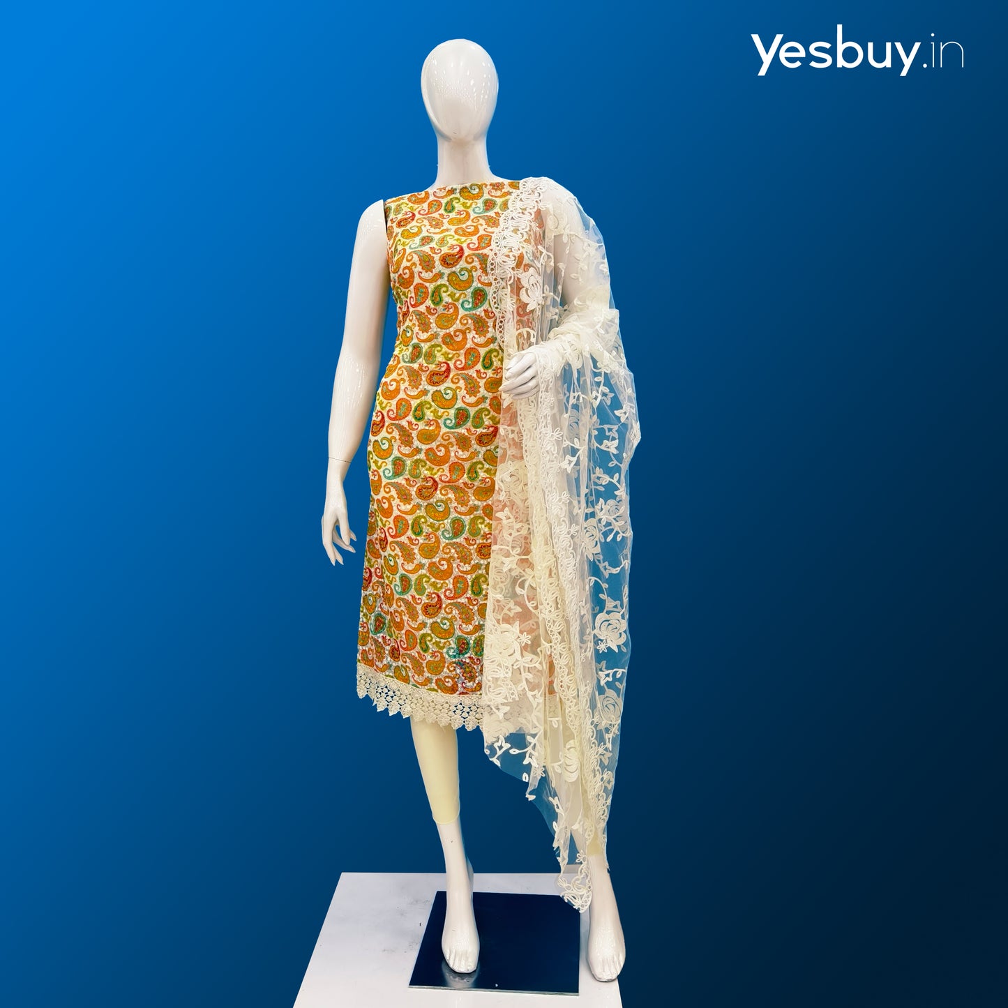 Georgette Chiffli Churidar Material YB131